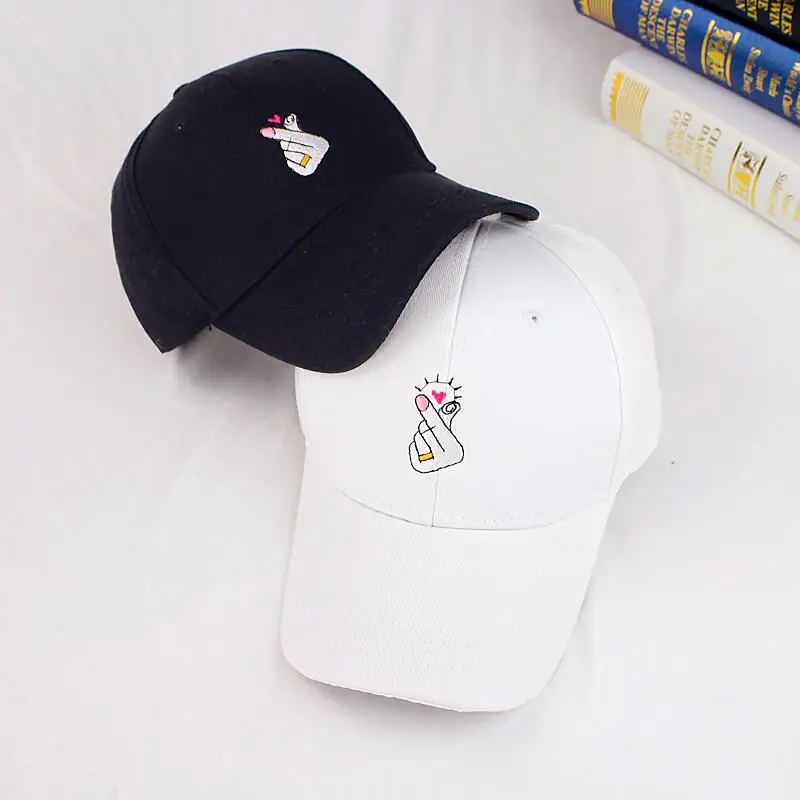 1 шт. бейсболка с вышивкой на палец|woman snapback hat|baseball cap menbaseball |