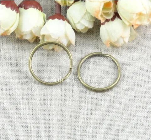 

RYQYAntique Bronze 25 * 1.5MM retro retro accessories are mainly split key ring jump rings jewelry accessories, brass split key