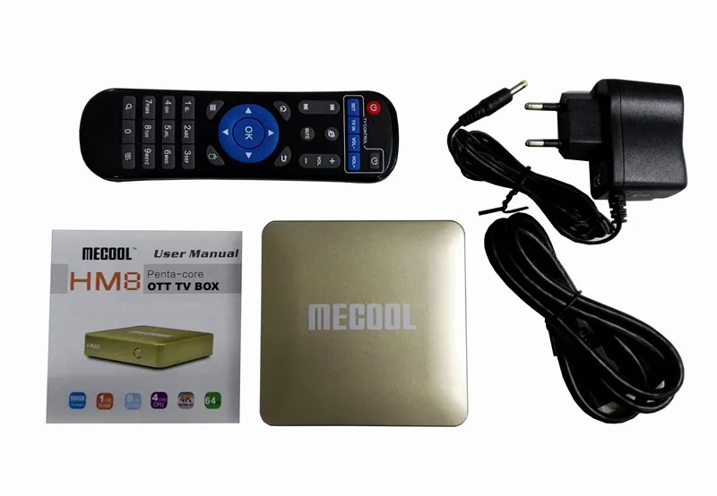 Android tv box HM8 S905X Amlogic Quad Core 6.0 смарт TV Box 4 К H.265 1 ГБ RAM 8 ROM 2.4 Г Wi Fi КОДИ 16.1|box 4k|smart boxandroid |