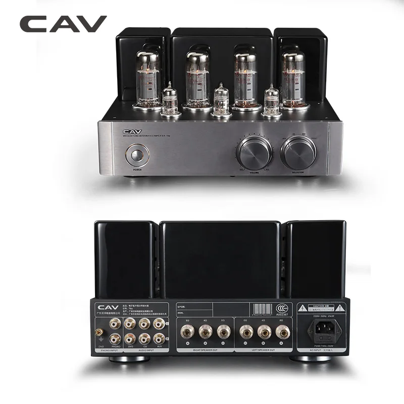 CAV T-6a Hi-Fi ламповый аудио усилитель EL34 Five Pole power Tube домашний кинотеатр усилители HiFi 2,0 канальный 14 Вт HQ ламповый усилитель
