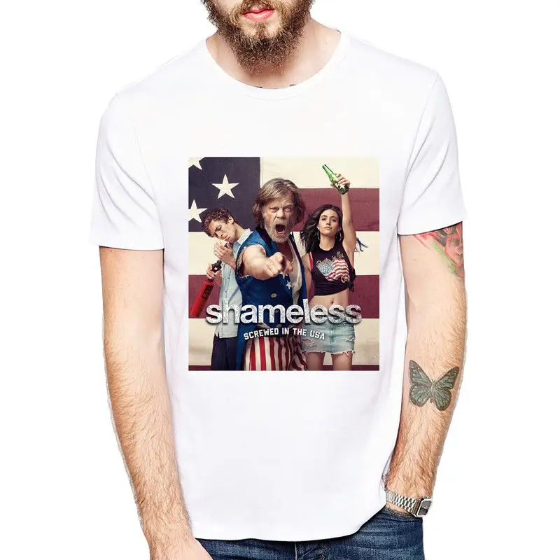 Lip Carl Frank Fiona Gallaghers T Shirt Shameless Men'S Tee Casual Men Outwears Popular Design Hip Hop Anime Male Make Shirts | Мужская