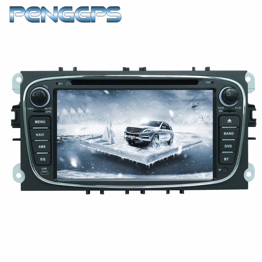 Автомагнитола с GPS навигацией для Ford Focus Mondeo Galaxy Android 8 1 мультимедийный экран IPS Wi