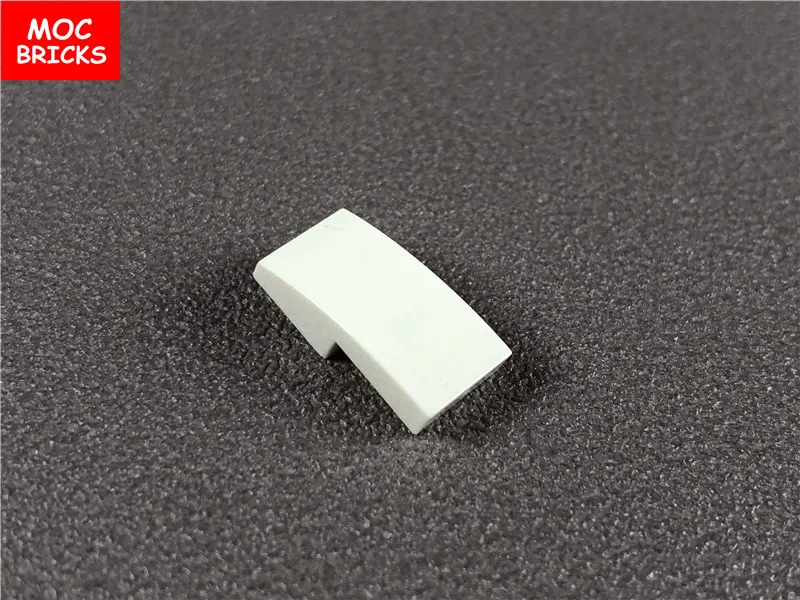 10 шт./лот MOC склон кирпича изогнутый 2x1 без шпилек подходит 11477 DIY Развивающие