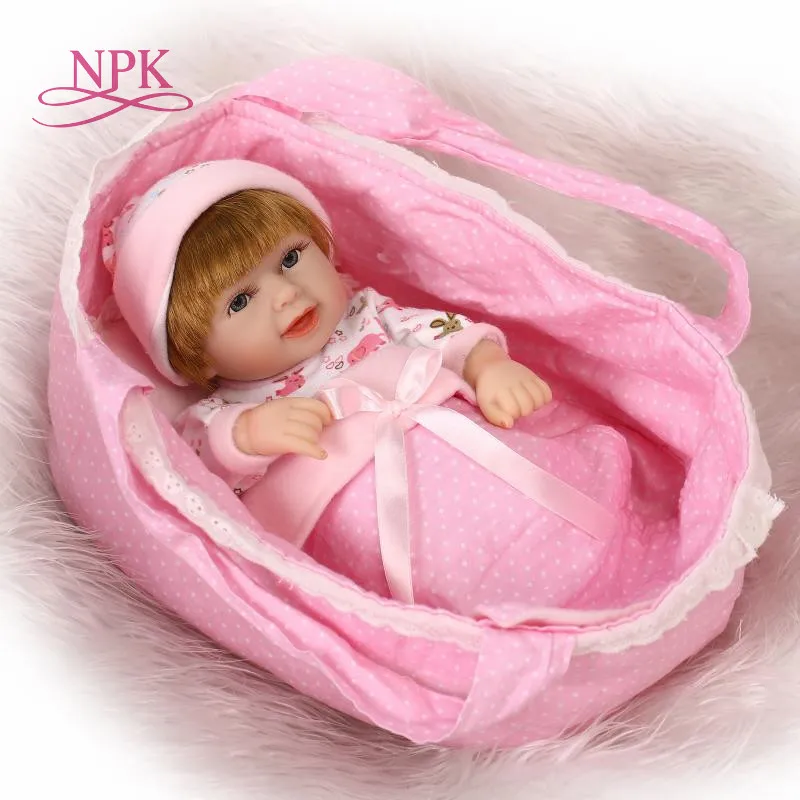 26 см мини кукла Bebe twins Reborn мягкая силиконовая виниловая для мальчиков Boneca детские