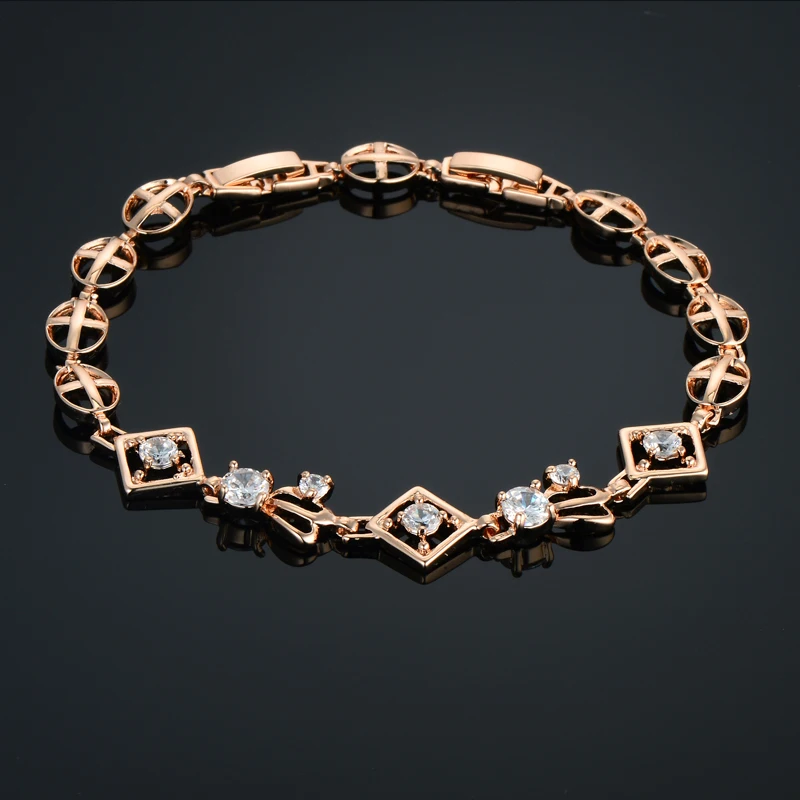 Браслеты и браслеты ювелирные изделия кубический цирконий хорошего цвета удача