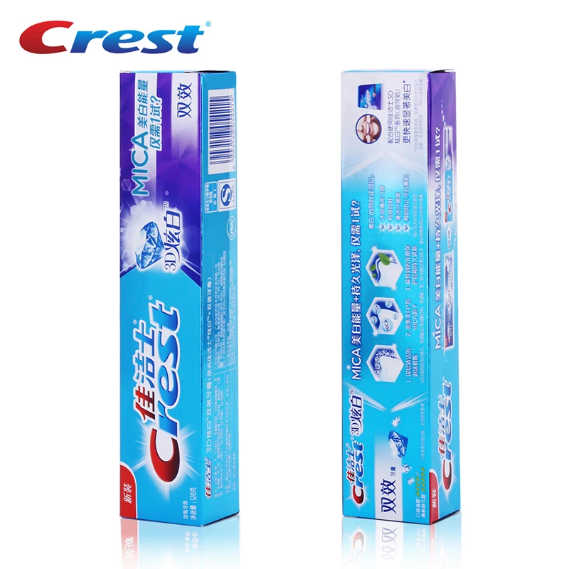 Зубная паста Crest 3D White с двойным эффектом 120 г * 2 шт.|flavored toothpaste|whitening toothpastefluoride