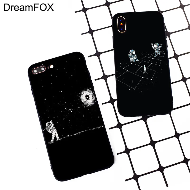 DREAMFOX M322 космонавт космический черный Мягкий ТПУ силиконовый чехол для Apple iPhone 11 Pro