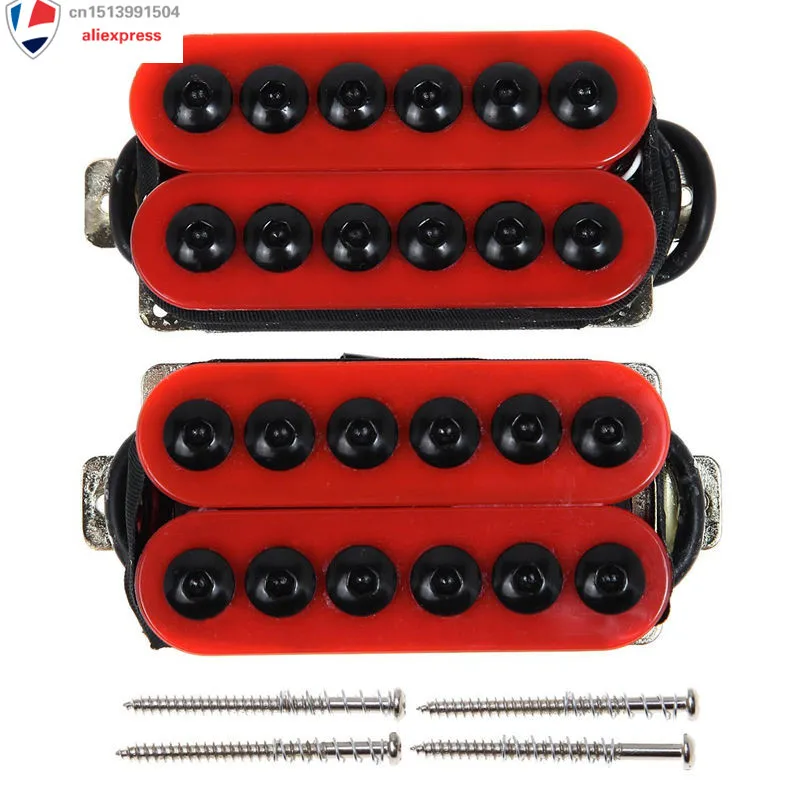Одна пара керамических магнитов цвет красный для гитары Double H|humbucker guitar pickups|guitar