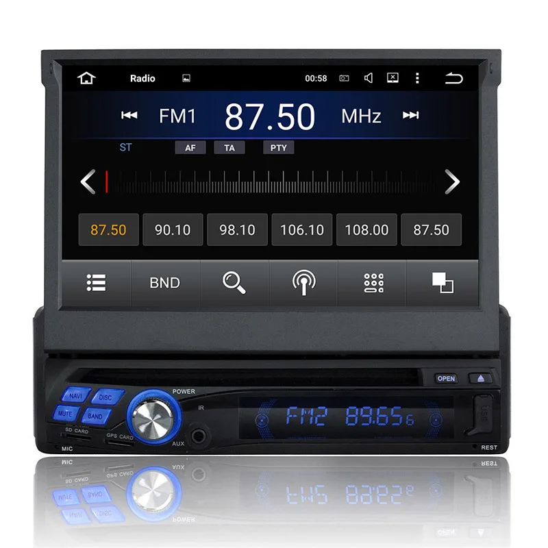 QIMING НАЧАТЬ 2 Din Универсальный Автомобильный DVD GPS Навигации Quad Core Android 5.1.1 Аудио
