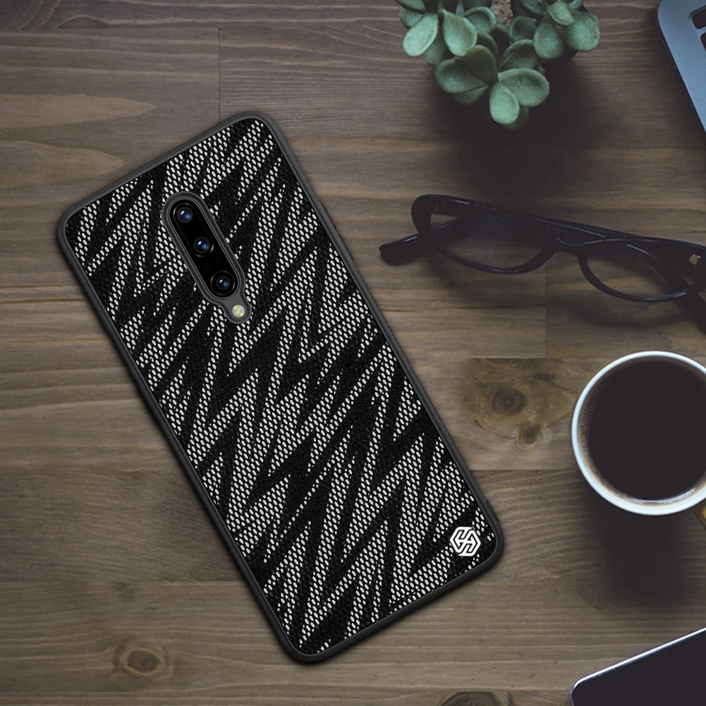 Чехол для OnePlus 7 Pro, чехол для Oneplus 7, чехол NILLKIN Twinkle, роскошный чехол из искусственной кожи, Гибкая Рамка из ТПУ и поликарбоната, чехол для телефона