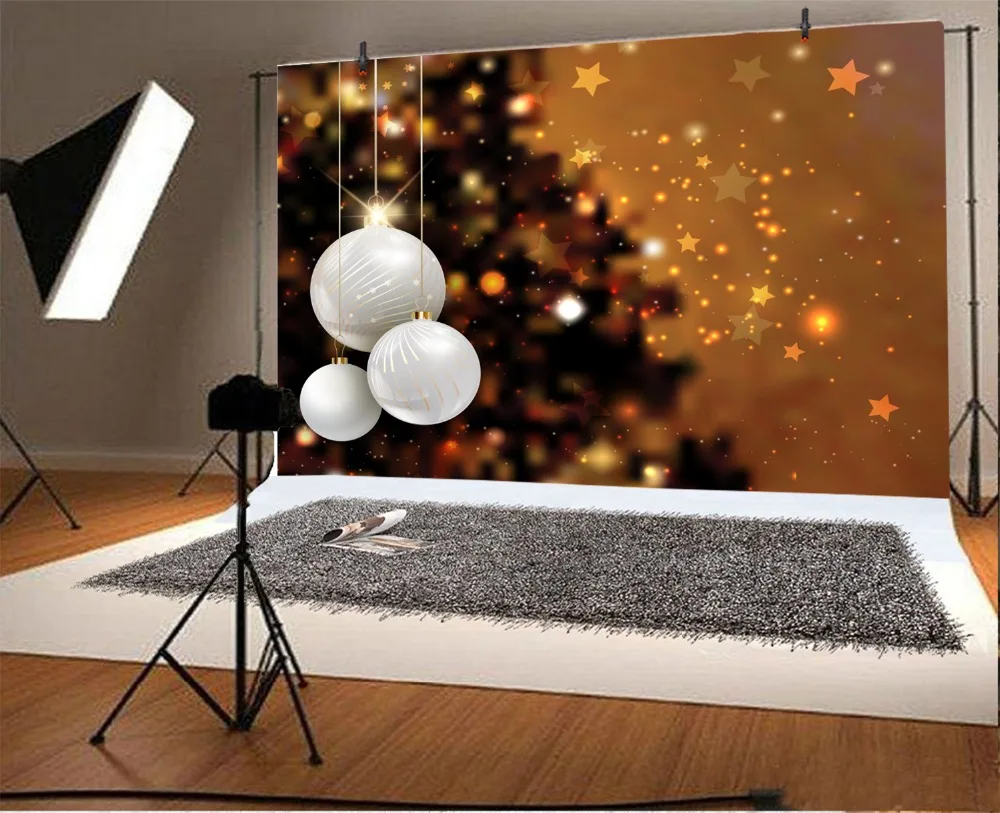 Laeacco фон для фотосъемки Рождественская безделушка с блестками костюм боевых