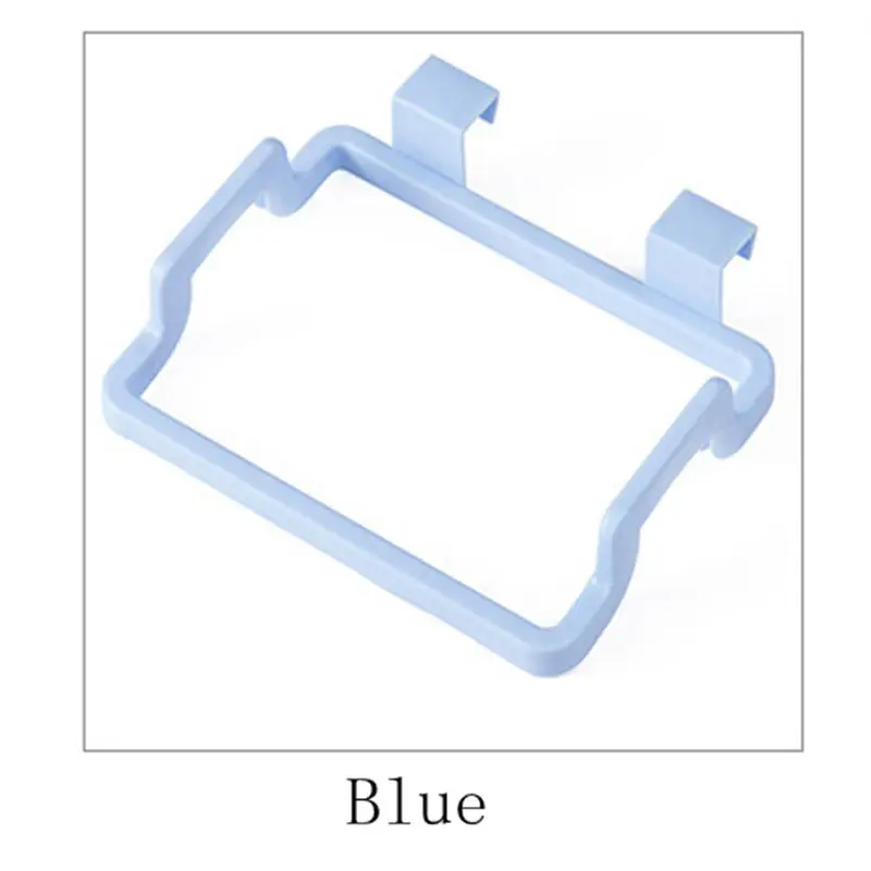 Blue Многофункциональный экологически чистый стеллаж для хранения мусора, держатель, аксессуары для дома, кухни, дверь, сзади, висящий, стиль, крюк для хранения - Цвет: Blue