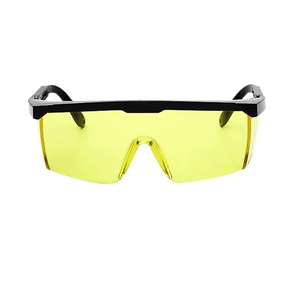 Yellow color Защитные очки с лазерной защитой, ПК, очки, сварочные лазерные очки, защитные очки для глаз, унисекс, черная оправа, светонепроницаемые очки - Color: Yellow color