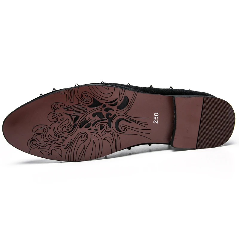 AGSan/осенние итальянские мужские лоферы ручной работы с заклепками Повседневная