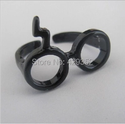 Новинка Модные индивидуальные очки со шрамом с молнией женские и мужские кольца