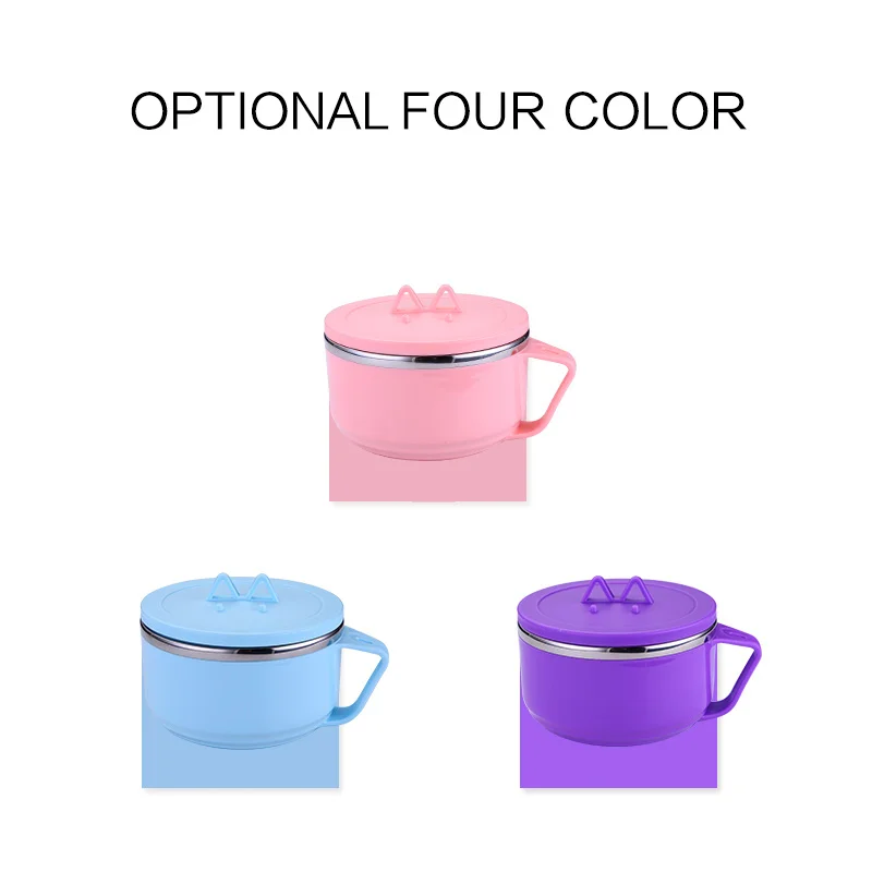 1000 мл большой Нержавеющая сталь чаша для лапши быстрого приготовления чаши едят