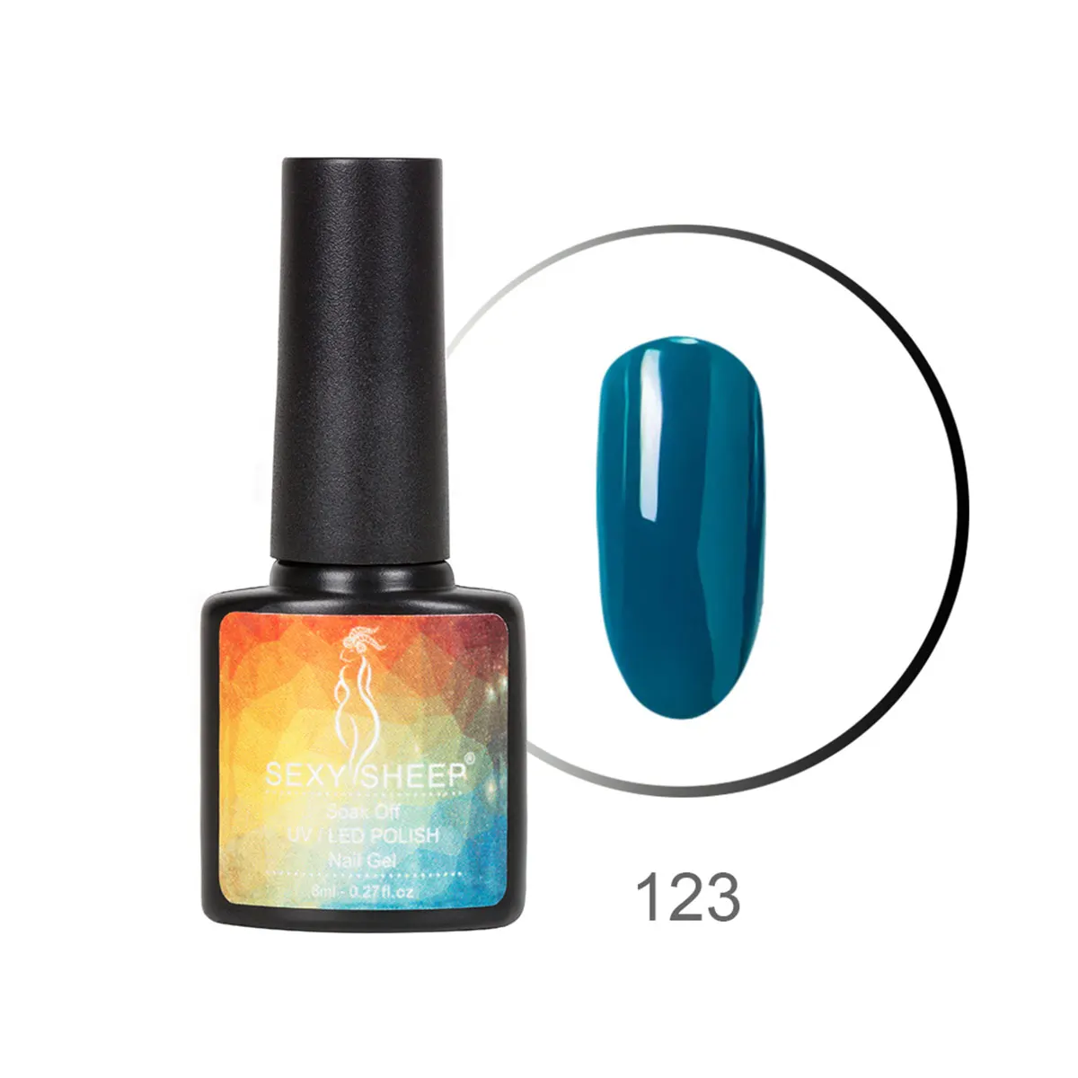 123 8ML Gel Nail Polish Colorful UV Gel Soak Off Gel Polish Semi-Permanent Varnish Red Black Gray Green Nail Color Manicure Nail Art - Цвет: 123