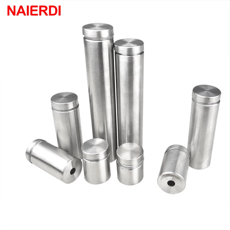 10 шт. стеклянные крепежи NAIERDI 16 мм нержавеющая сталь акриловое покрытие для