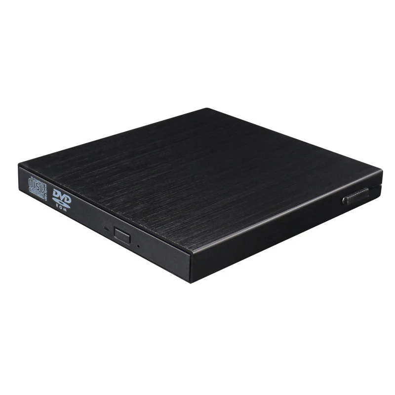 Black Внешний CD DVD rom Оптический CD плеер USB 3,0 горелка тонкий портативный ридер плеер портативный для портативных ПК - Цвет: Black