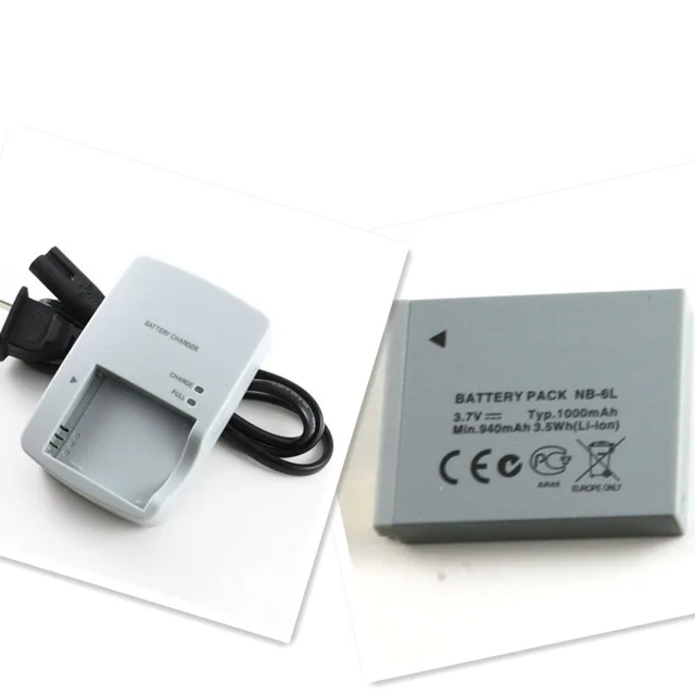 NB-6LH NB 6L Digital Battery+charger for Canon Power-shot Cameras SX520 HS SX530 SX600 SX610 SX700 SX710 IXUS 95 200 210105