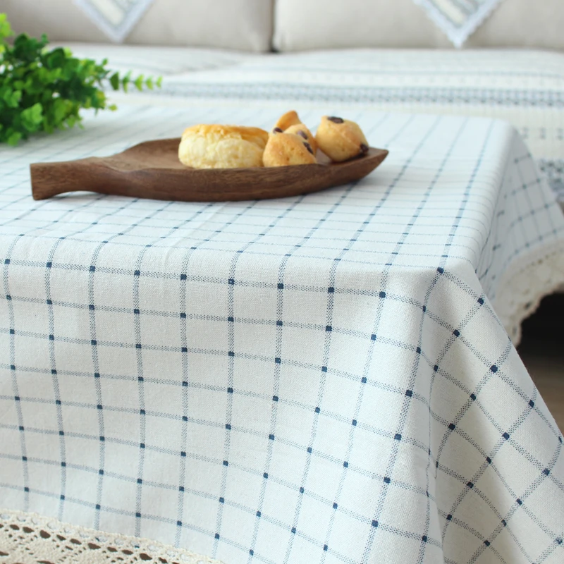 Клетчатая ткань простая Современная прямоугольная скатерть для пикника