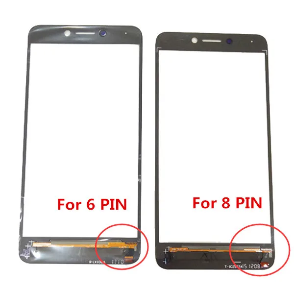 6 Pinj/8 Pin высокое качество для Letv LE 1S X500 передняя внешняя стеклянная панель