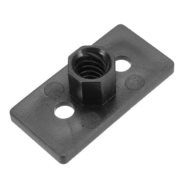 T8 8mm Lead 2mm Pitch T Thread POM Black Plastic Nut Plate For 3D Printer | Обустройство дома