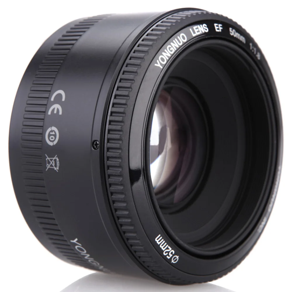YONGNUO YN50mm F1.8 объектив EF 50 мм AF/MF Автофокус Объектив для Canon EOS 350D 450D 500D 600D 650D 1DX 40D 50D 5D 20D 30D DLSR камера