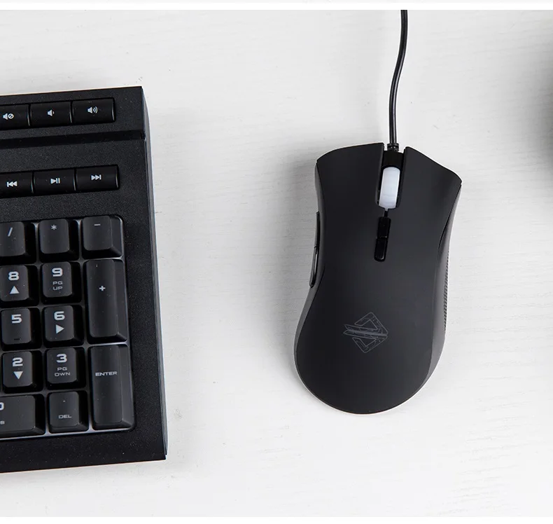 Новинка Ajazz AJ118 эргономичная USB Проводная оптическая игровая мышь 7 кнопок с разрешением 3200 dpi для дома, офиса, ноутбука настольная мышь