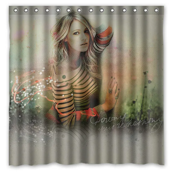 Индивидуальные декоративные занавески для душа уникальный Блейк Кристина живой
