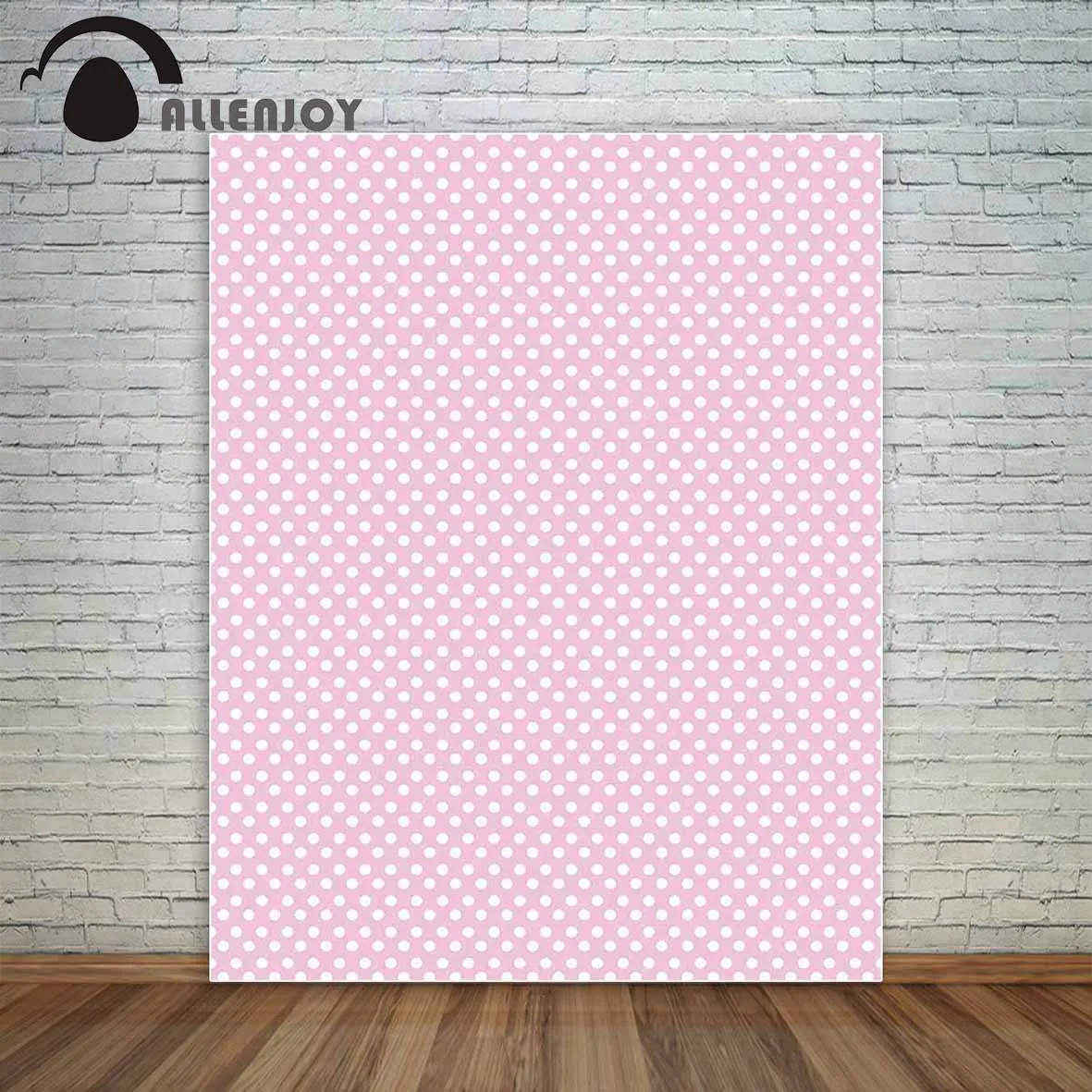 Allenjoy Фотофон для фотосъемки с розовым узором в горошек декорация детской