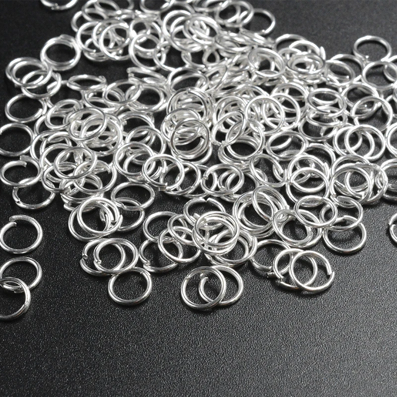 

FLTMRH 50pcs 10mmx0.9mm link loop silver color Gold Rhodium Black Bronze Open Jump Ring for DIY Jewelry Findings Connecto