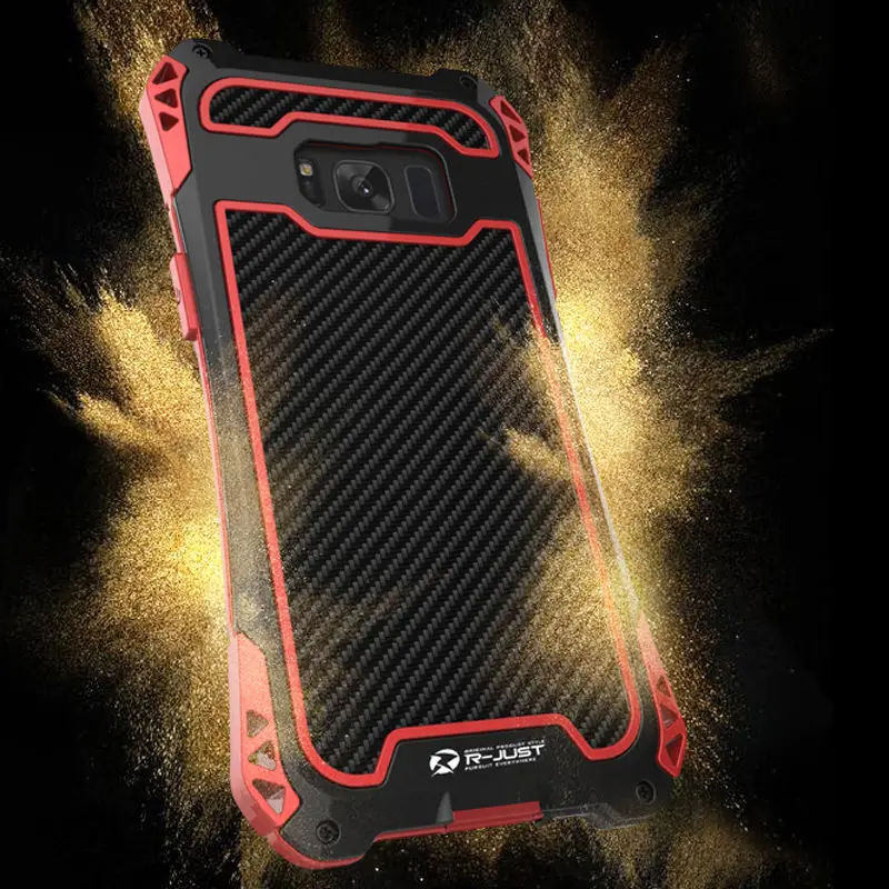 Металлический чехол из углеродного волокна для samsung Galaxy S10 S8 S9 Plus Note 9 8, ударопрочный жесткий защитный чехол для samsung Note 8, чехол для Note9 Note8
