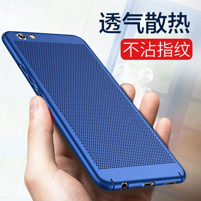 Luxury Hard Plastic Case For Huawei Honor 10 lite V10 V9 9 Mobile Phone Cover with Grid heat dissipation function |