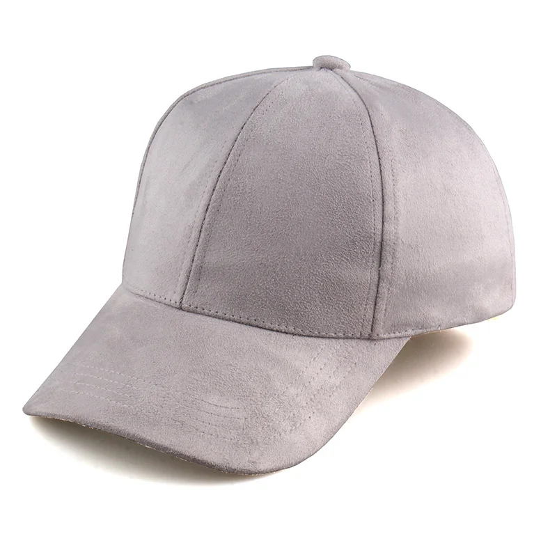 Gorras замшевая бейсболка, бейсболка, Мужская кепка, кепка, модная, поло, Спортивная Кепка, хип-хоп, плоская кепка для женщин, Черная кепка для папы - Цвет: gray