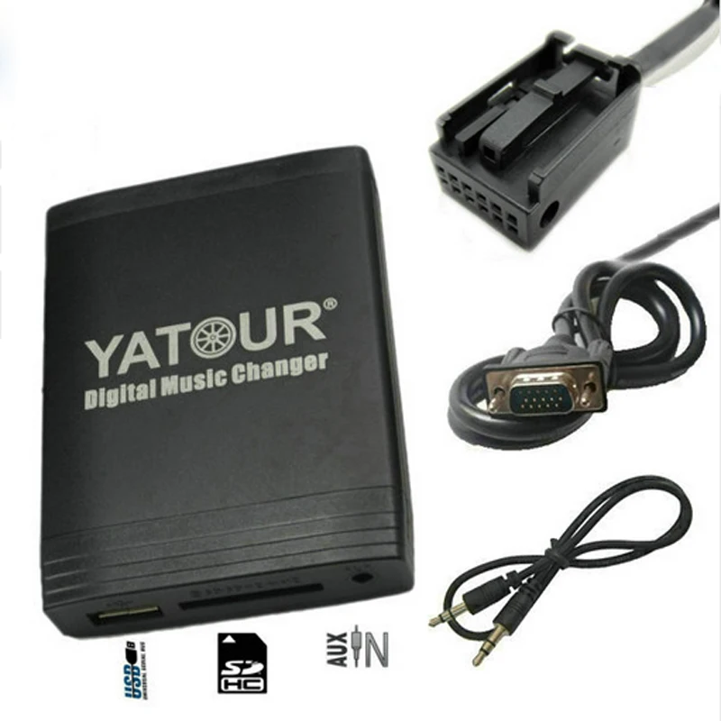 Yatour для Peugeot 307 407 807 C4 C5 USB MP3 Bluetooth Радио адаптер цифровой музыки чейнджер YT M06 AUX Citroen