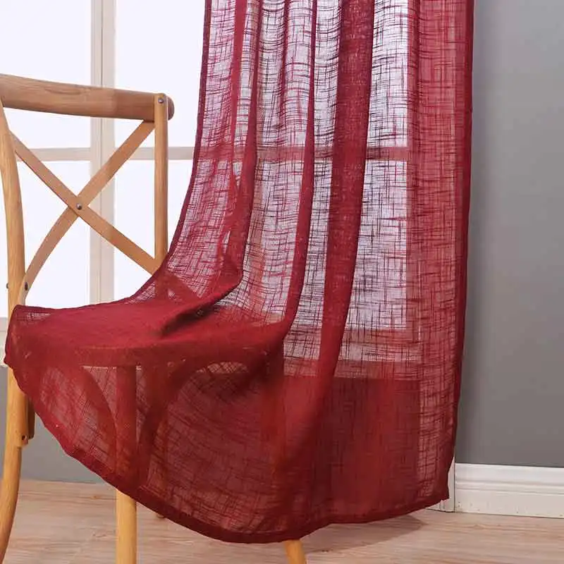 1 шт. тюль для окон и шнурок из хлопка|tulle curtains|rod pocketcurtain blinds |