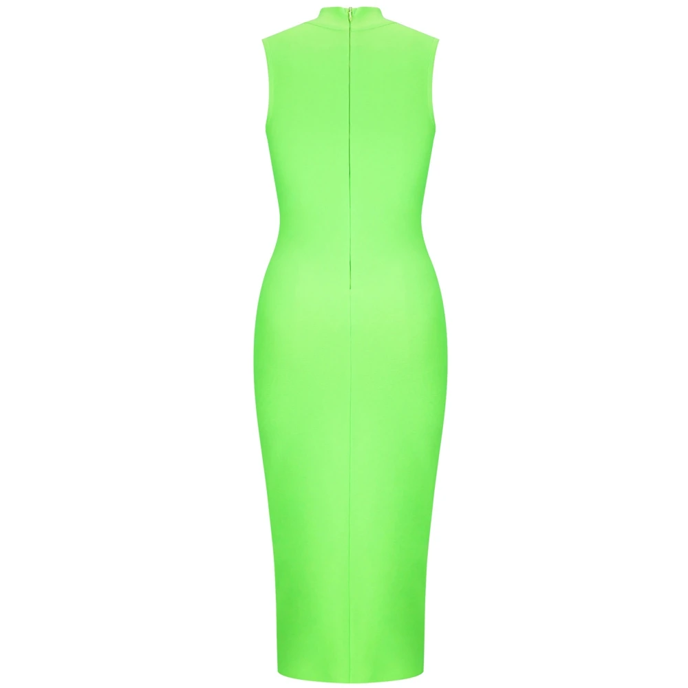 Женское облегающее платье с оленем Новое поступление 2019 зеленые бандажные