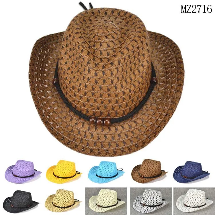 Бусы веревки украшения ковбойские соломенные шляпы для детей 2015 новые модные