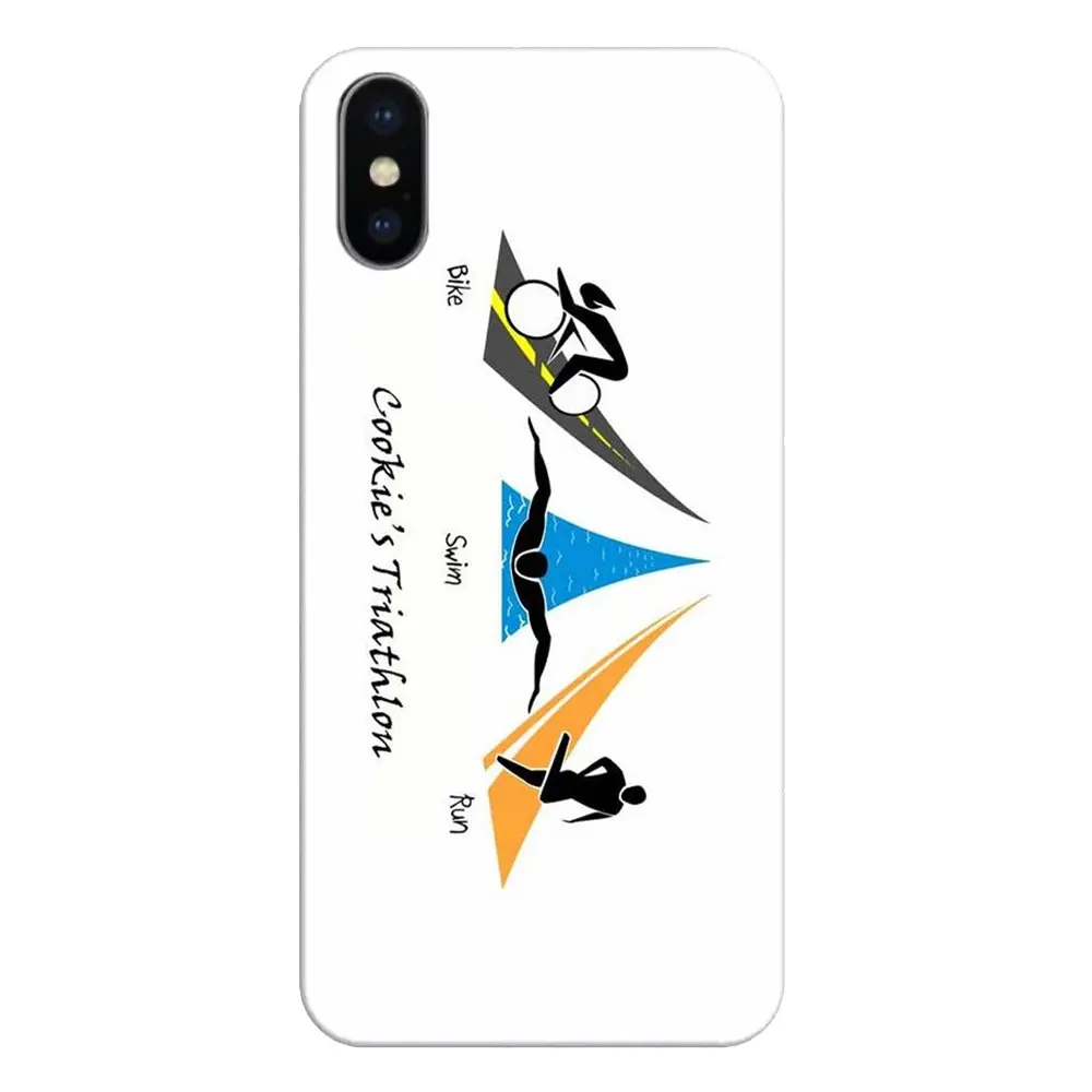 For Huawei Honor 8 8C 8X 9 10 7A 7C Mate 20 Lite Pro P Smart Plus Silicone Phone Shell Cover Item Triathlon Ironman Art Print |