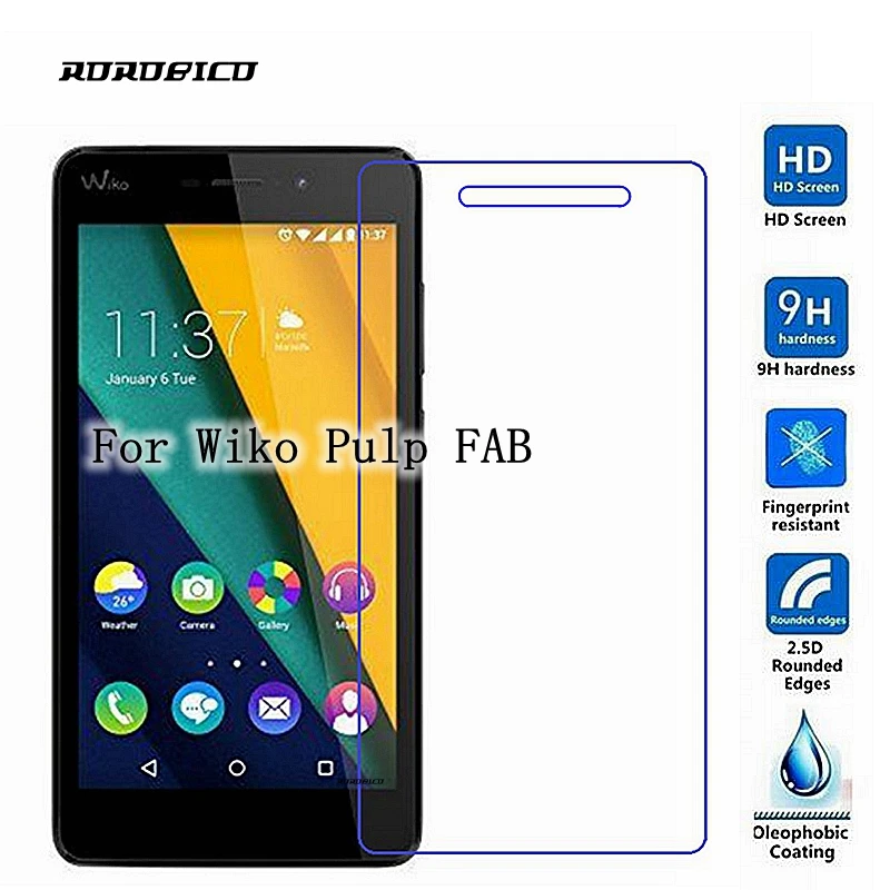 2 шт. пленка из закаленного стекла для Wiko Sunset Pulp FAB View Prime U Feel Uplse lite Jerry Kenny Goa