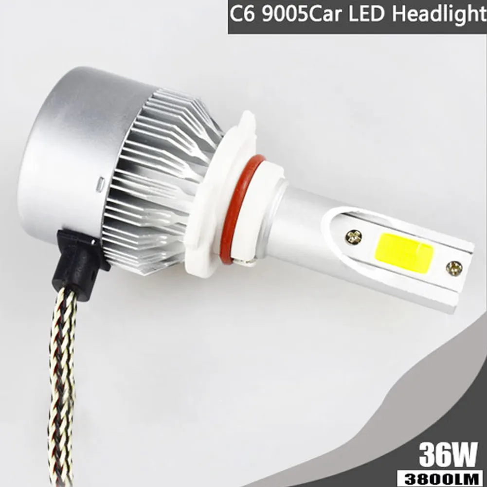 

4PCS/set Combo Car Headlight 2PCS 9005/HB3 High Beam + 2PCS 9006/HB4 Low Beam LED Headlight Kit Bulbs 8000K Automobile lamp