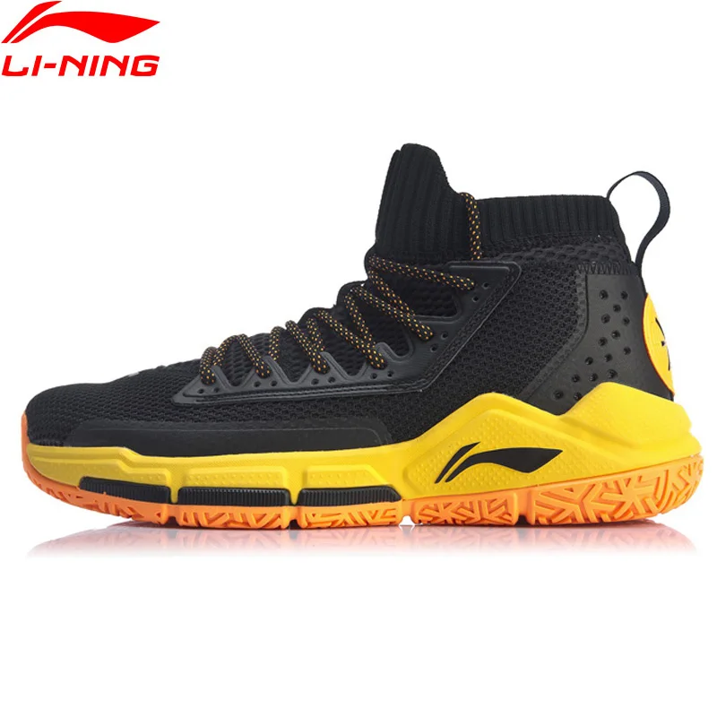 Li Ning Мужская деление V Wade Профессиональная баскетбольная обувь Подушка моно