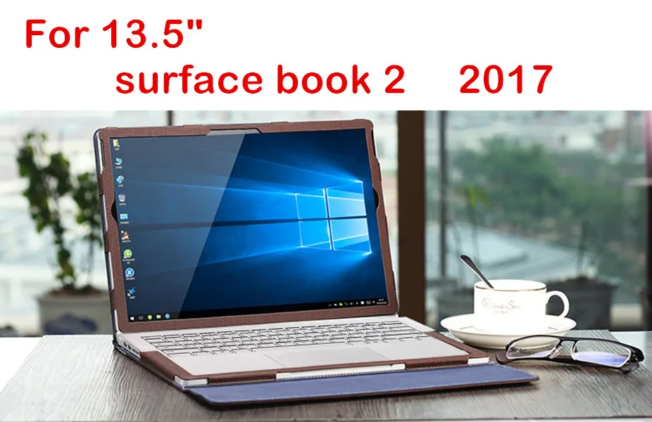 book2 coffee Съемная крышка для microsoft Surface Book2 Book 13,5 Tablet Laptop Sleeve Чехол из искусственной кожи защитный чехол для клавиатуры подарок - Цвет: book2 coffee