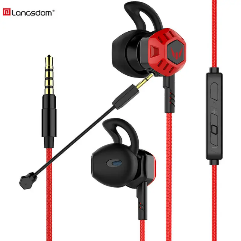 Langsdom HIFI gamer наушники G100X портативный Проводной стерео игровая гарнитура для
