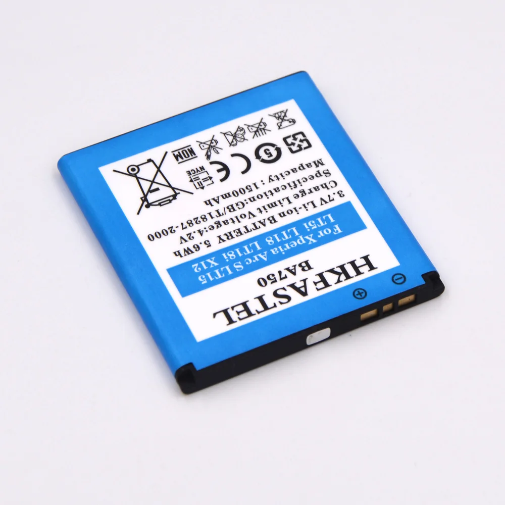 Hkfatel Новый BA750 литий ионный аккумулятор мобильного телефона для sony Ericsson Xperia Arc
