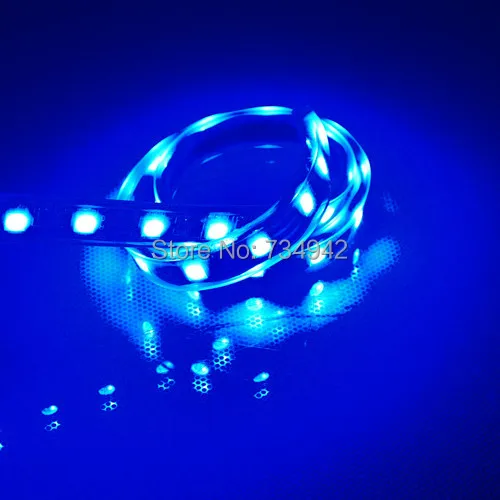 Waterproof-IP67 1 метр DC 12 V SMD5050 гибкий светодиодный ленты 60 s на белый красный зеленый