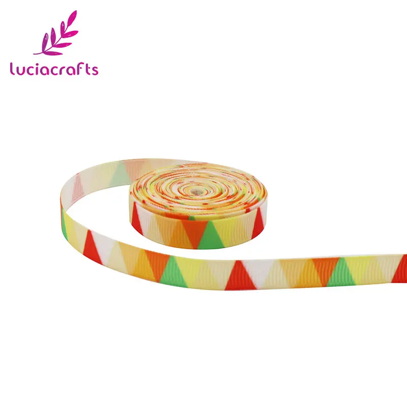 Lucia crafts 5y/6y 10 мм мульти вариант геометрический узор корсажная лента упаковочная лента DIY бант для волос и Швейные аксессуары S0609