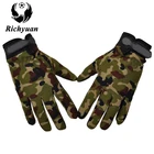 Тактические перчатки, противоскользящие армейские военные велосипедные перчатки для страйкбола, мотоцикла, стрельбы, пейнтбола, рабочего снаряжения, камуфляжные полуперчатки
