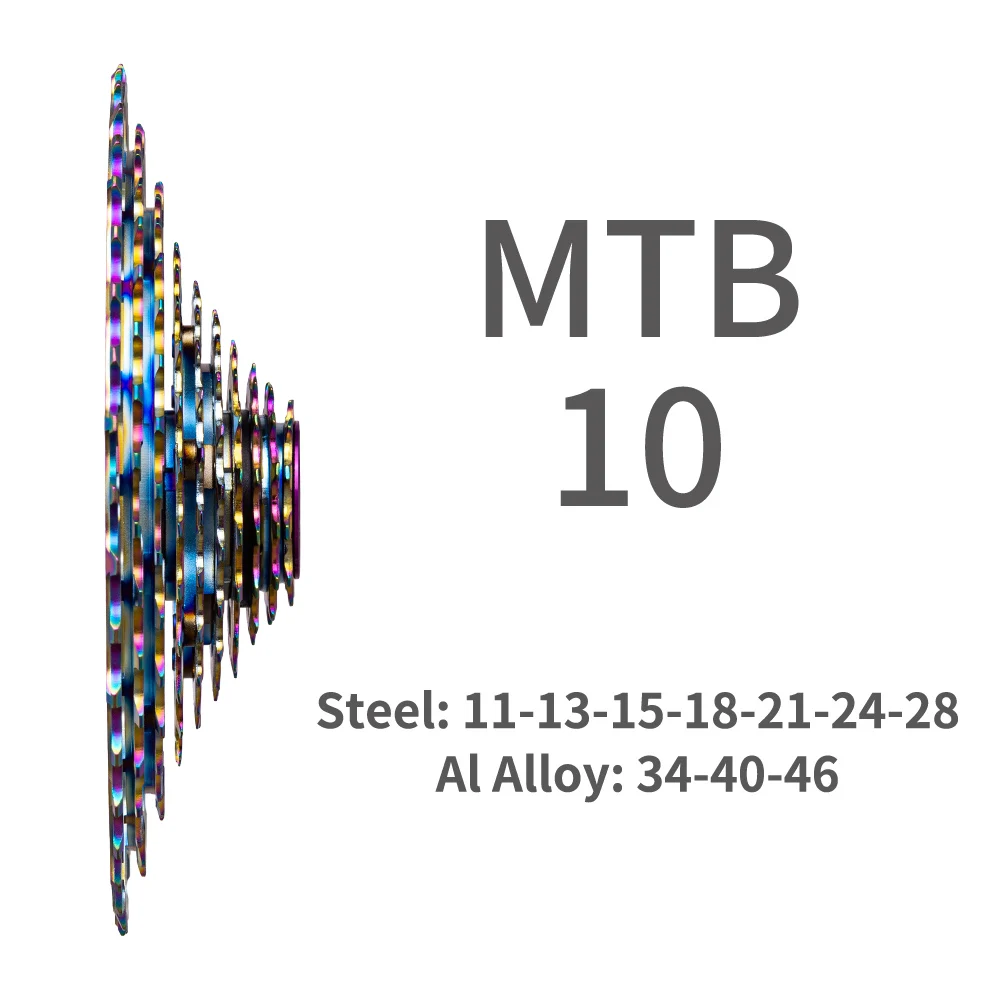 Кассета велосипедная ZTTO MTB 10 скоростей 11 46T широкое соотношение Ультралегкая